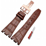 Audemars Piguet AP15400 15703 15500 Royal Oak seeria meeste nahast kellarihm Topelt n&otilde;gusa liidesega kellarihm meestele 26mm 26mm