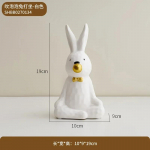 Kunstilised multika valge k&uuml;&uuml;liku kujukesed kodu sisustus kontorilaua kaunistus laua tarvikud keraamilised k&auml;sit&ouml;&ouml;esemed kingitus s&otilde;brannadele