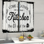 2 tk Talumaja K&ouml;&ouml;gikardinad Rustikaalne Maakodu Kahvel Nuga Vintage Aknakaunistus K&ouml;&ouml;ki Magamistuppa Kohvikusse Elutuppa Kodu Deko W60H60(CM)x2PCS&Grommet Top