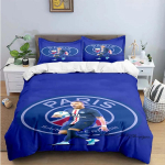 Mood Jalgpall M-Mbappe Digitr&uuml;kk Voodipesukomplekt Tekikott Tekk Voodi Noored Lapsed T&uuml;drukud Poisid S&uuml;nnip&auml;evakingitus US Full(200x230cm)