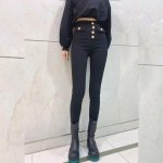 Slim Women Skinny Pencil Teksad Butto Mom Denim Pants Mood Vintage Stretch P&uuml;ksid XXXL must