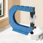 12 tolli 45# terasest t&ouml;&ouml;lauale paigaldatav inglise ratas, sinine manuaalne raskeveokite inglise ratas lauale vormimiseks, tootmiseks sinine