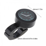 Juhtrauakinnitusega mootorrattakell Juhtrauda kinnitatav mootorrattakell Veekindel kellahoidev kell Juhtraud kellakell must