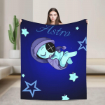 Dandys World Astro Une soojad pehmed tekid Dekoratiivne pl&uuml;&uuml;sist visketekk Naljakas kodu sisustus Flanell voodikate diivanivoodi kate 30x40in