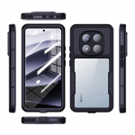ShellBox IP68 Veekindel Telefonikarp Xiaomi Redmi Note 14 Pro Note 13 Pro Note 12 jaoks T&auml;ielik Kehakaitse P&otilde;rutuskindel Tolmukindel Kaitse Redmi Note 13 5G must