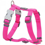 Harnais pour chien - RED DINGO - Fuchsia - Taille M - Nylon renforc&eacute; - Boucle os fuksia