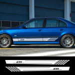 2 tk auto ukse k&uuml;ljeliistu kleebised BMW E39 jaoks Autotarvikud Kerekaunistused Graafika Ralli Spordidekoratsioon Vin&uuml;&uuml;lkile Colorful Laser