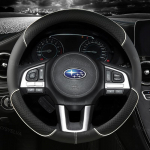 Nahast rooliratta kate libisemisvastane Subaru Forester Legacy XV BRZ WRX kvaliteetne auto valge