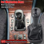 High quality Manual 5 6 Speed Gear Shift Knob Lever Handle For Mercedes Benz W202 C Class S202 W208 C208 CLK W210 E car-styling 6 Speed
