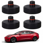 Tesla mudelY autot&otilde;stuki tugijalg kummist padjad, must kummist piludega p&otilde;rand, tungraua padja raami siini adapter 1pcs