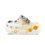 Crocs Crush Clog EVA Sidrun Dekoratiivne Pandla K&auml;sitsi Maalitud Graffitiga Vabaaja Mood Mitmek&uuml;lgne Aukudega Kingad Unisex Valge 43-44 valge