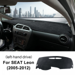 Flanellist armatuurlaudakate Seat Leon 2 MK2 2005 2006 2007 2008 2009 2010 2011 2012 Autole Suvine P&auml;ikesekaitse Armatuurlaud Matt Vaip Flannel Material
