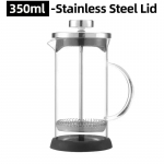 350-1000ml roostevabast terasest klaasist kohvimasin French Press kohvipott kuumakindel borosilikaatklaasist teekann kodu k&uuml;lmpruul