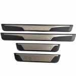 4PCS Plastic Stainless Steel For -2024 Mazda cx-90 Car Accessories Auto Door Sill Pedal Welcome Scuff Plate Cover style 1