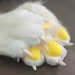 Kawaii Multikas Cosplay Kost&uuml;&uuml;m Kindad Karvased Fursuit Kigurumi Pehmed Kassik&auml;pa Kindad Piiksuvad Kig Soojad Cosplay Rekvisiidid Kingitused