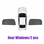 For Honda Civic 8th 2006 2007 2008 2009 2010 2011 Window Magnetic Mesh Auto Visor Anti-UV Heat ulation Sun shades Accessories 2PCS Rear Windows