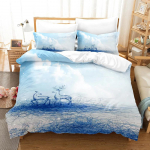 Hirve Voodikatte Komplekt Metsloomade Voodipesukomplekt Looduslik Voodipesu Lastele Teismelistele Kahekohaline Queen King Suurus Pol&uuml;ester Tekikott EU Single(135*200cm)3pcs