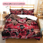 FC Bayern M&uuml;ncheni mustriga voodipesu Kodu kaunistamine S&uuml;nnip&auml;evakingitus (1 * tekikott + 2 * padjap&uuml;&uuml;r, ilma t&auml;idiseta) 135x200cm