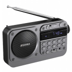 SANSUI kaasaskantav FM/Bluetooth-raadio ja MP3-m&auml;ngija seenioridele
