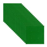 20 tk 16x16 klotsialusplaat &uuml;hilduv peamiste kaubam&auml;rkidega M&auml;ng Laste loovusm&auml;nguasja aluslisad 20pcs16x16 green