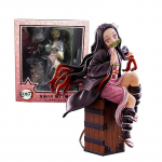 15CM Demon Slayer Kamado Nezuko Istuv Mudelm&auml;nguasi PVC Kuju M&auml;nguasi Kingitus Kogumiskarp Kaunistus Lauapealne Kogumiskaunistus No box