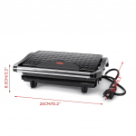 750W Hamburgeri Praemuna Panini Elektri-V&otilde;ileivamasin Kahepoolse Kleepumatu Pinnaga Grill-R&ouml;ster Mini Praepann
