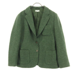 Maker's Shirt KAMAKURA wool Long sleeve tailored jacket 13s green Women Used gray