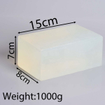 1000g gl&uuml;tseriini seebialus DIY k&auml;sit&ouml;&ouml;seebialus l&auml;bipaistev valge sulatamine ja valamine seebi valmistamine aroomiteraapia vannituba toorained hulgim&uuml;&uuml;k puhas