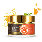Khadi Natural Vitamin C Face Cream 50gm Pack of 1 for Brightening Dark Spots and Hydrating Skin brown