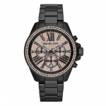 Michael Kors MK5879 Everest Roosakuldse Tooniga Kronograaf Kvartsikell must