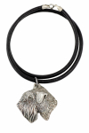 Irish Soft Coated Wheaten Terrier - Necklace with dog, silver-plated pendant for dog fan, unique jewelry by Art-Dog brand h&otilde;be