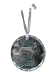 Schnauzer I - crystal bauble with a photo, dog photo in crystal, personalized Christmas tree ornament by Art-Dog brand puhas
