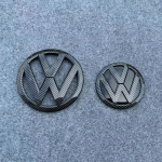 Kuum Volkswagen Caravelle T6 2015-2021 ABS L&auml;ikiv Must Esiv&otilde;re & Pagasiruumi Logo &Uuml;mberehituskomplekt Embleemide Asendus Auto Tarvik Caravelle T6