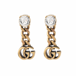 Gucci Double G seeria Vintaažistiilis matt k&otilde;rvar&otilde;ngad Naiste ehted Kuldne 645683-J1D50-8062 Dust Bag+Box (Random Color),Gold