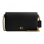 Coach 21 Kuldse Logoga Kett-&Otilde;larihm Nahast Crossbody Kott Mini Naiste Kotid Must CAO01-B4BK Basic Set (Bag+Dust Bag)