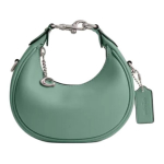 Kott Coach Jonie 15 Eemaldatav reguleeritav &otilde;larihm T&otilde;mblukuga kinnis Nahast poolkuu kott Mini Naiste k&auml;ekotid Mere-sinine CR508-LHAQM Basic Set (Bag+Dust Bag)