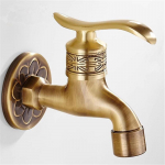Tuqiu antiikne pesumasin segisti Aia Bibcocks kraan Brass Dragon Carved pesumasinasegisti v&auml;lissegisti k&uuml;lm kraan