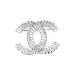 Chaneli klassikaline topelt C moodne vabaaja sulamist pross naiste aksessuaarid h&otilde;bedane A63085-Y02003-Z3502 Box+Padding Board