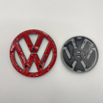 VW Volkswagen Jetta MK5 Golfile Volkswagen Sciroccole 2008-2014 v&otilde;i Sciroccole 2015-2017 110mm Esiv&otilde;re logo embleem + 90mm R