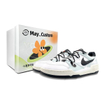Nike Full Force Low top Skateboard Shoes Men's Black White Green FB1362-101(Team47-FFBOX) 44.5 white
