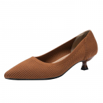 Naiste Solid Pumps Kitten Heels terava varbaga kootud libisemisega madala kontsaga vabaaja pidulik kleit Kingad T&ouml;&ouml; Kontor &Auml;ri Tursked kontsad Riietavad kontsad naistele 34