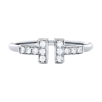 Tiffany & Co. T-sarja teemantidega spiraals&otilde;rmus Unisex s&otilde;rmused GRP07760 Box,4.5