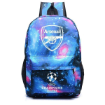 Jalgpallit&auml;he Seljakott Meistrite Liiga Mustriga Seljakott Noorte Ja Laste Koolikott Backpack blue