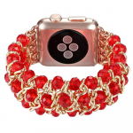 Luksuslik metallist kellarihm Apple Watch Series 10 9 8 7 6 5 4 45mm 40mm 44mm 42mm 46mm naistele Vahetatav rihm Correa S10-42mm 38 40 41mm punane