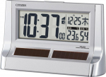 RHYTHM Citizen Alarm P&auml;ikeseenergial t&ouml;&ouml;tav koos CITIZEN PalDigit Solar R128 Kellaga, Raadiojuhitav, Digitaalne, Toitega, L&auml;bipaistev LCD, H&otilde;bedane, 8RZ128-019