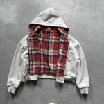 DRIPX Uus Kahepoolne Kapuutsiga S&auml;rk K&otilde;rge Kvaliteet Luksuslik Disainerriided Kapuutsiga Ruudulise Voodriga Dressipluus Streetwear S