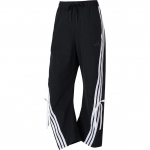 Adidas SS25 triibulised moekad mugavad mitmek&uuml;lgsed vabaaja p&uuml;ksid naistele Alaosad Must JY7666 2XL