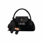 DIOR [Kohandatud kosmeetikakott] Pol&uuml;esterkiud Pruunsuhkur Poni Lihtne, Magus ja Lahe, Mitmek&uuml;lgne igap&auml;evaseks kasutamiseks, Kaasaskantav Must K&auml;ekott Ladustamiseks must