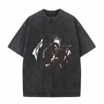 R&auml;ppar Lil Uzi Vert Jaapani stiilis vintage pestud t-s&auml;rgid meestele naistele hip-hop &uuml;legabariidiline t&auml;navamoe t-s&auml;rgid topid unisex S