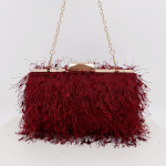 Burgundia Rahakott Vintage Tuttidega Kotid Naiste Moodne Tuttidega K&auml;ekotid Luksuslik Disainerrahakott V&auml;ike Elegantne &Otilde;la-Crossbody Kott punane
